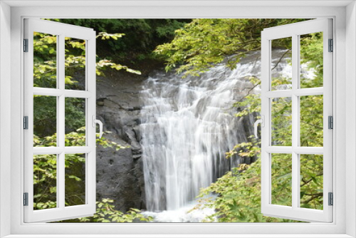 Fototapeta Naklejka Na Ścianę Okno 3D - 白扇の滝 