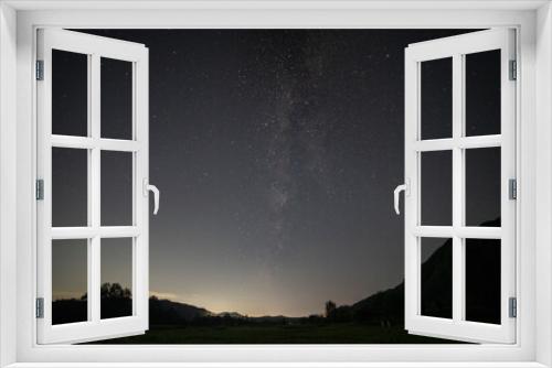 Fototapeta Naklejka Na Ścianę Okno 3D - 밤하늘 빛나는 은하수