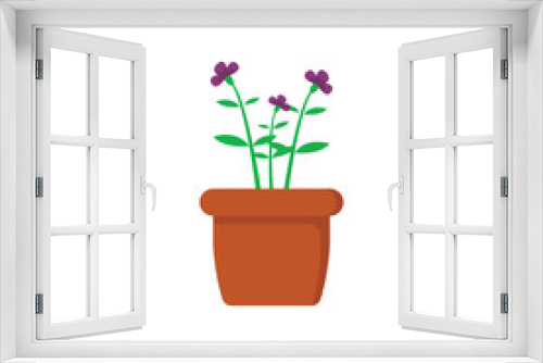 Fototapeta Naklejka Na Ścianę Okno 3D - Plant icon design template vector illustration