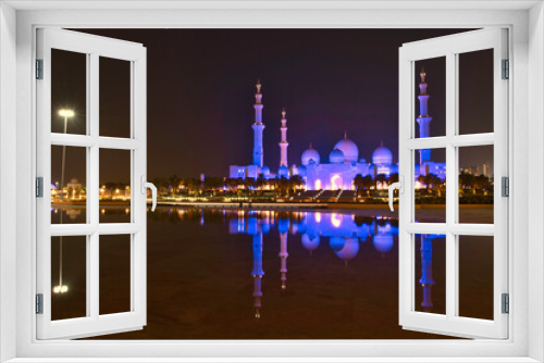 Fototapeta Naklejka Na Ścianę Okno 3D - ABU DHABI GRAND MOSQUE