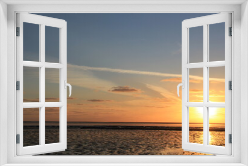 Fototapeta Naklejka Na Ścianę Okno 3D - Abendstimmung an der Nordsee