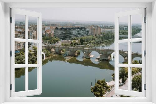 Fototapeta Naklejka Na Ścianę Okno 3D - Puente de Piedra in Zaragoza, Spain 