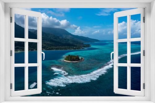 Fototapeta Naklejka Na Ścianę Okno 3D - Drone Photos French Polynesia Moorea Fakarava