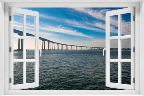 Fototapeta Naklejka Na Ścianę Okno 3D - Coronado bridge in San Diego, CA