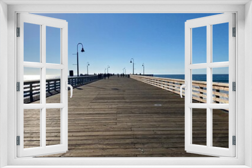Fototapeta Naklejka Na Ścianę Okno 3D - Pismo Beach, Californie