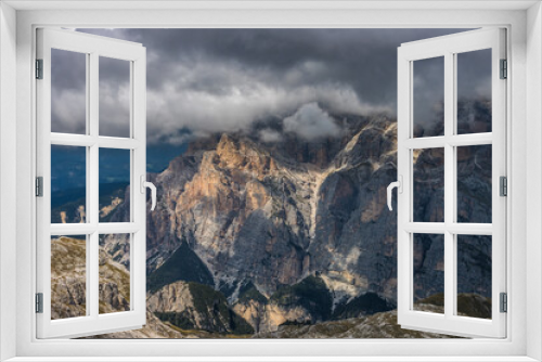Fototapeta Naklejka Na Ścianę Okno 3D - Mountain trail Lagazuoi in Dolomites