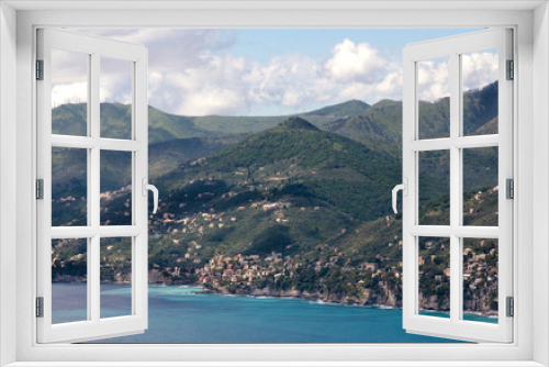 Fototapeta Naklejka Na Ścianę Okno 3D - ligurian coast towards Genoa