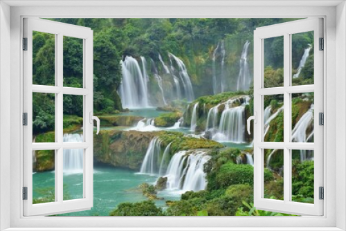 Fototapeta Naklejka Na Ścianę Okno 3D - 中国とベトナムにまたがるアジア最大の滝　徳天瀑布 / バンゾック滝 