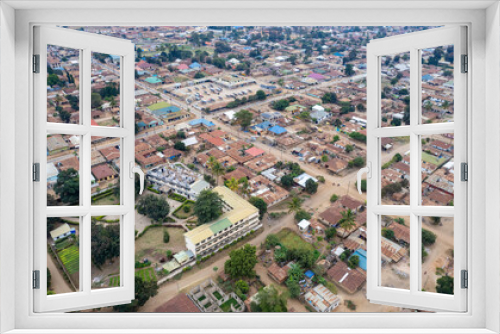 Fototapeta Naklejka Na Ścianę Okno 3D - Aerial view of the Morogoro town in Tanzania