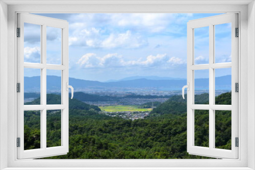 金勝アルプスからの琵琶湖方面の眺め