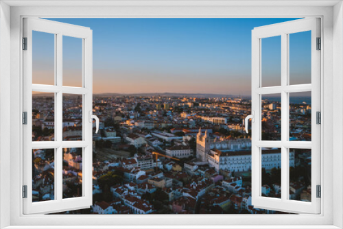Fototapeta Naklejka Na Ścianę Okno 3D - Aerial view of Lisbon, Portugal