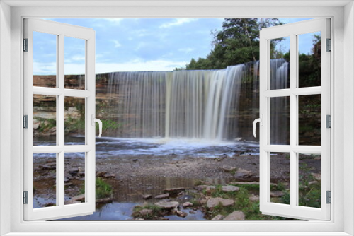 Fototapeta Naklejka Na Ścianę Okno 3D - waterfall on the river