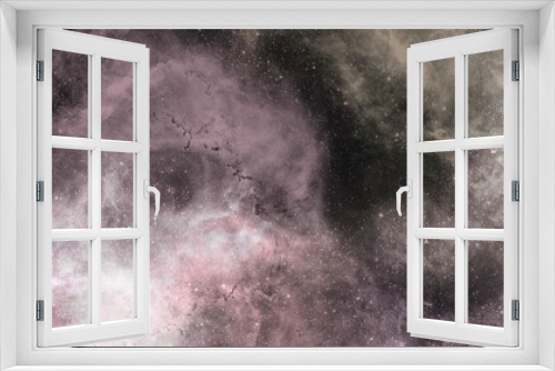 Fototapeta Naklejka Na Ścianę Okno 3D - Cute shades of pastel colors galaxy nebula art background