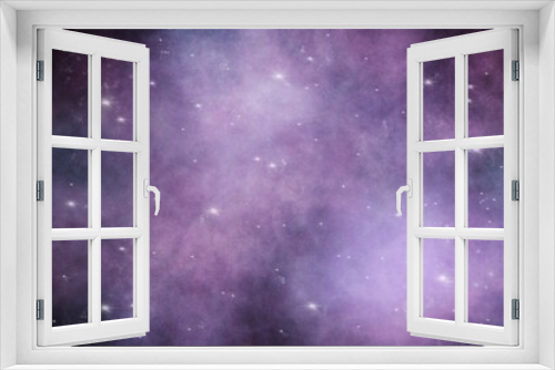 Fototapeta Naklejka Na Ścianę Okno 3D - Purple space and galaxy background 