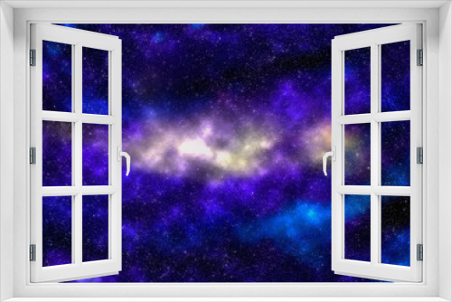 Fototapeta Naklejka Na Ścianę Okno 3D - fondo cósmico con galaxias, estrellas y planetas
