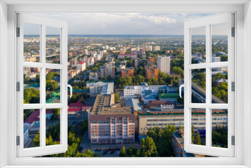 Fototapeta Naklejka Na Ścianę Okno 3D - Aerial view of Penza town on sunny summer day. Penza Oblast, Russia.