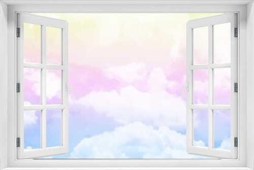 Fototapeta Naklejka Na Ścianę Okno 3D - cloud background with a pastel colour