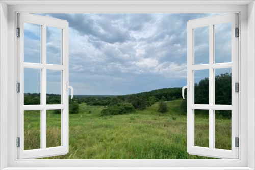 Fototapeta Naklejka Na Ścianę Okno 3D - grass and sky