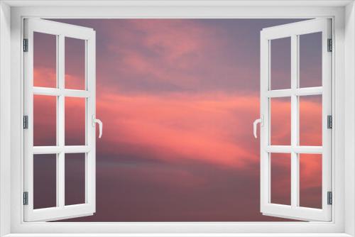 Fototapeta Naklejka Na Ścianę Okno 3D - Roter Himmel