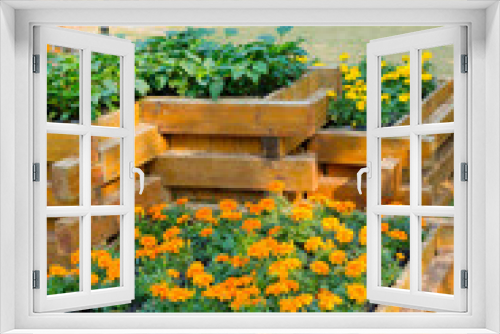 Fototapeta Naklejka Na Ścianę Okno 3D - ornament garden