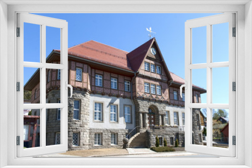 Fototapeta Naklejka Na Ścianę Okno 3D - The Old Town Hall