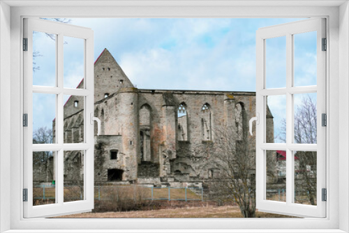 Fototapeta Naklejka Na Ścianę Okno 3D - Birgitta klooster monastery in Tallinn on a spring day.