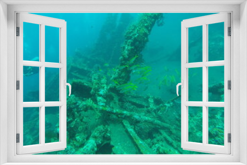 Fototapeta Naklejka Na Ścianę Okno 3D - Tulamben is a quiet seaside village that has become world famous for the hugely popular USAT Liberty Shipwreck which most scuba divers regard as the best shore entry wreck dive in the world.