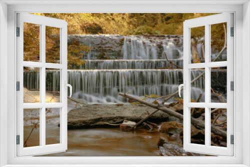Fototapeta Naklejka Na Ścianę Okno 3D - Wodospad