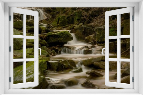 Fototapeta Naklejka Na Ścianę Okno 3D - Wodospady