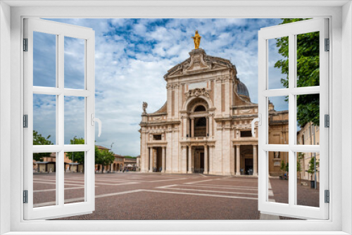 Fototapeta Naklejka Na Ścianę Okno 3D - Santa Maria degli Angeli on the path of San Francesco. Assisi