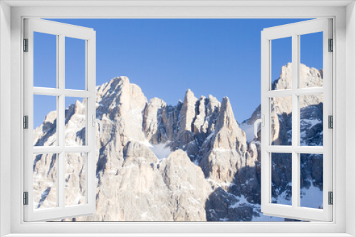 Fototapeta Naklejka Na Ścianę Okno 3D - Dolomites peaks view. San Martino di Castrozza, Italy