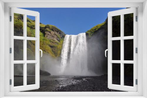 Fototapeta Naklejka Na Ścianę Okno 3D - Skogafoss waterfall, Iceland.
