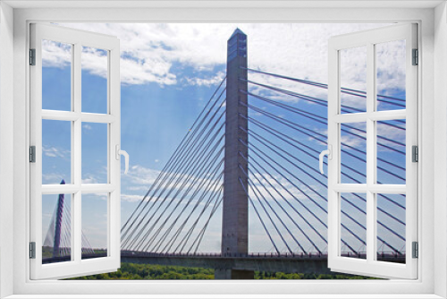 Fototapeta Naklejka Na Ścianę Okno 3D - Penobscot Narrows Bridge