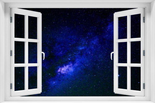 Fototapeta Naklejka Na Ścianę Okno 3D - galaxy night background with stars