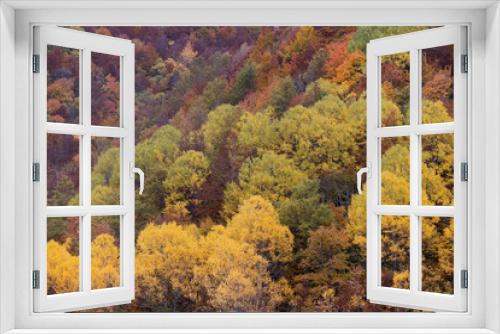 Fototapeta Naklejka Na Ścianę Okno 3D - Chiarino Valley, Abruzzo autumn foliage
