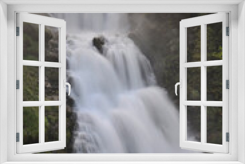 Fototapeta Naklejka Na Ścianę Okno 3D - Wasserfall Schweiz Alpen