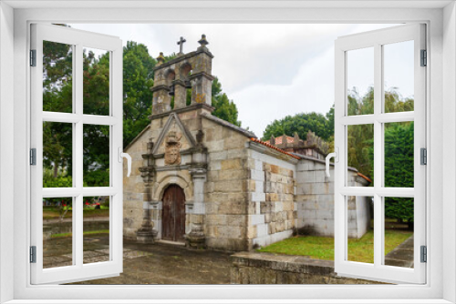 Fototapeta Naklejka Na Ścianę Okno 3D - Chapel of the 18th century Hospital in Cangas de Morrazo. Pontevedra. Galicia. Spain 