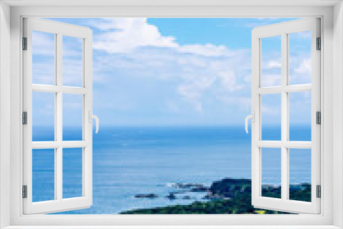 Fototapeta Naklejka Na Ścianę Okno 3D - 展望台から見た大海