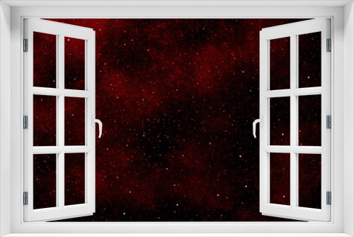 Fototapeta Naklejka Na Ścianę Okno 3D - Red galaxy space with stars. Starry night sky background. Glowing stars in space.   Concept of Valentines, Christmas, and New Year and all celebration backgrounds.
