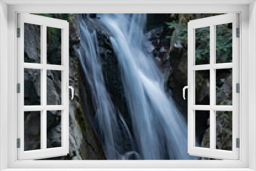 Fototapeta Naklejka Na Ścianę Okno 3D - Waterfall in the forest, Wasserfall im Wald