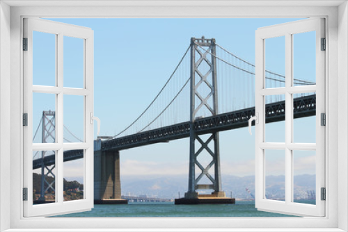 Fototapeta Naklejka Na Ścianę Okno 3D - Oakland Bay Bridge between San Francisco and Oakland California