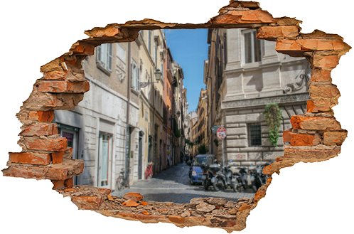 Rzymskie wąskie uliczki