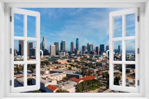 Fototapeta Naklejka Na Ścianę Okno 3D - Skyline of Down Town Los Angeles California, 