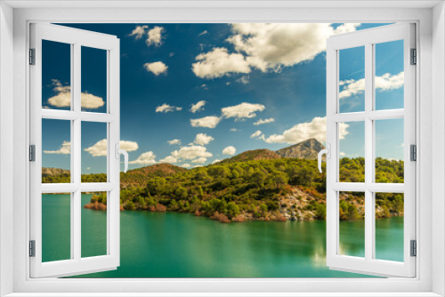 Fototapeta Naklejka Na Ścianę Okno 3D - Lake bimont in france