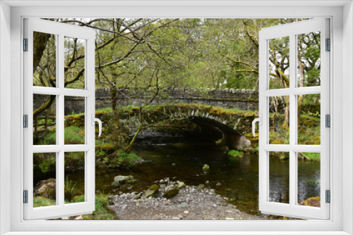 Fototapeta Naklejka Na Ścianę Okno 3D - Bridge Arch Surrounded by Trees in England