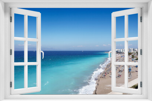Fototapeta Naklejka Na Ścianę Okno 3D - Grecja, błękitne morze na wyspie Rodos