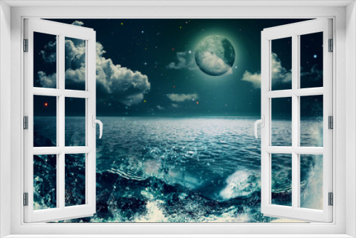 Fototapeta Naklejka Na Ścianę Okno 3D - Beauty Ocean, abstract natural backgrounds for your design