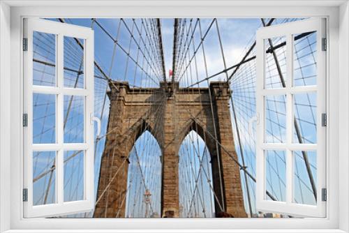 Fototapeta Naklejka Na Ścianę Okno 3D - Brooklin bridge