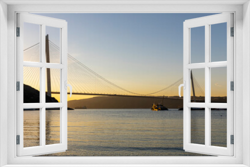 Fototapeta Naklejka Na Ścianę Okno 3D - Bosphorus 3rd bridge yavuz sultan selim bridge