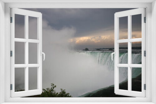 Fototapeta Naklejka Na Ścianę Okno 3D - Kanadische Niagarafälle - Hufeisenfälle / Canadian Niagara Falls - Horseshoe Falls /